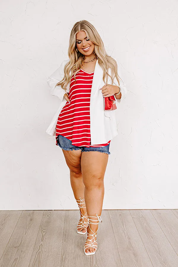Afternoon Sail Stripe Shift Tank Curves