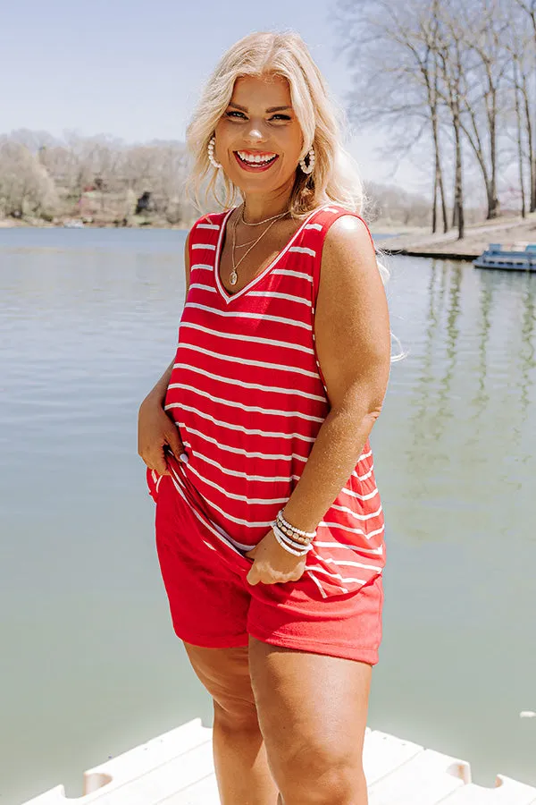 Afternoon Sail Stripe Shift Tank Curves