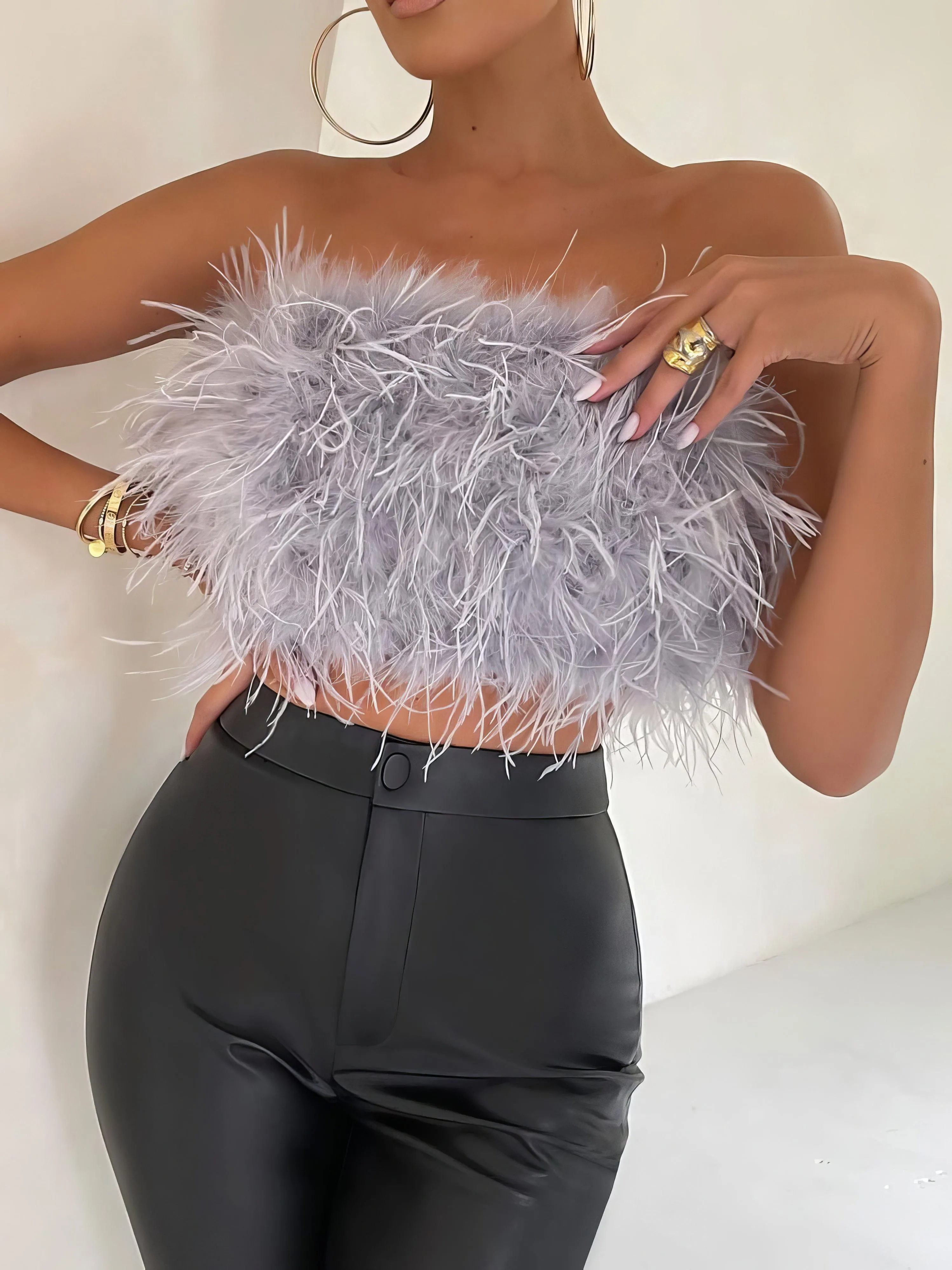 Amazing Feather Top