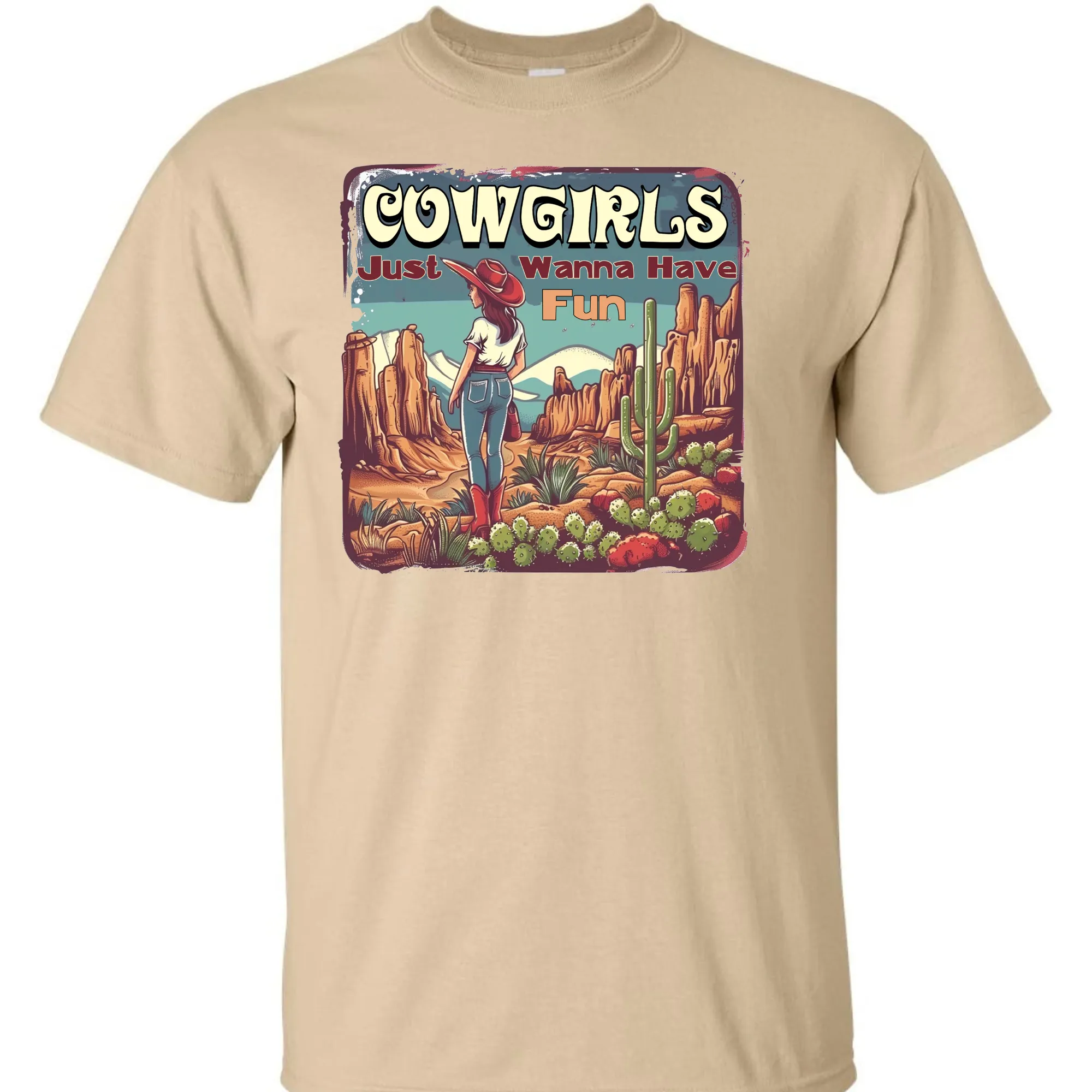 Cowgirls Just Wanna Have Fun T-Shirt - Unisex Youth & Adult Sizes