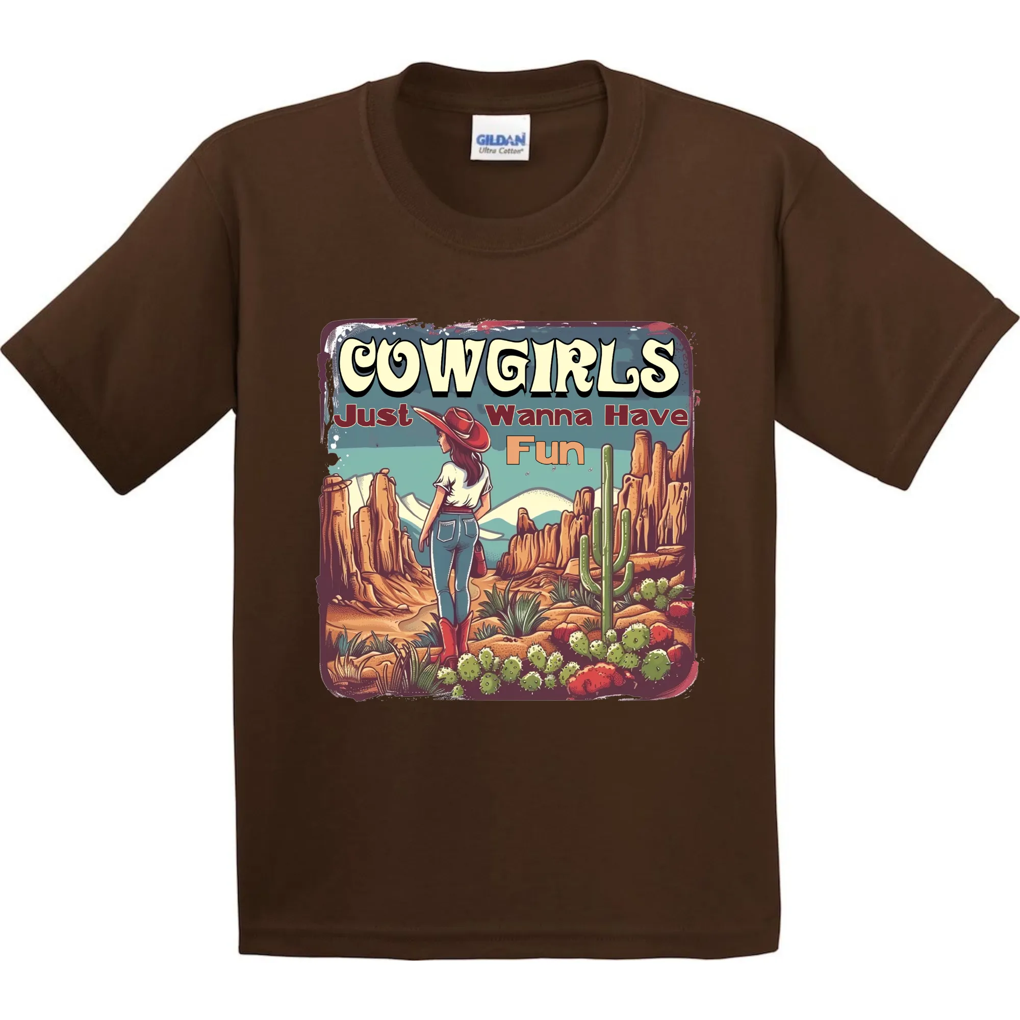 Cowgirls Just Wanna Have Fun T-Shirt - Unisex Youth & Adult Sizes