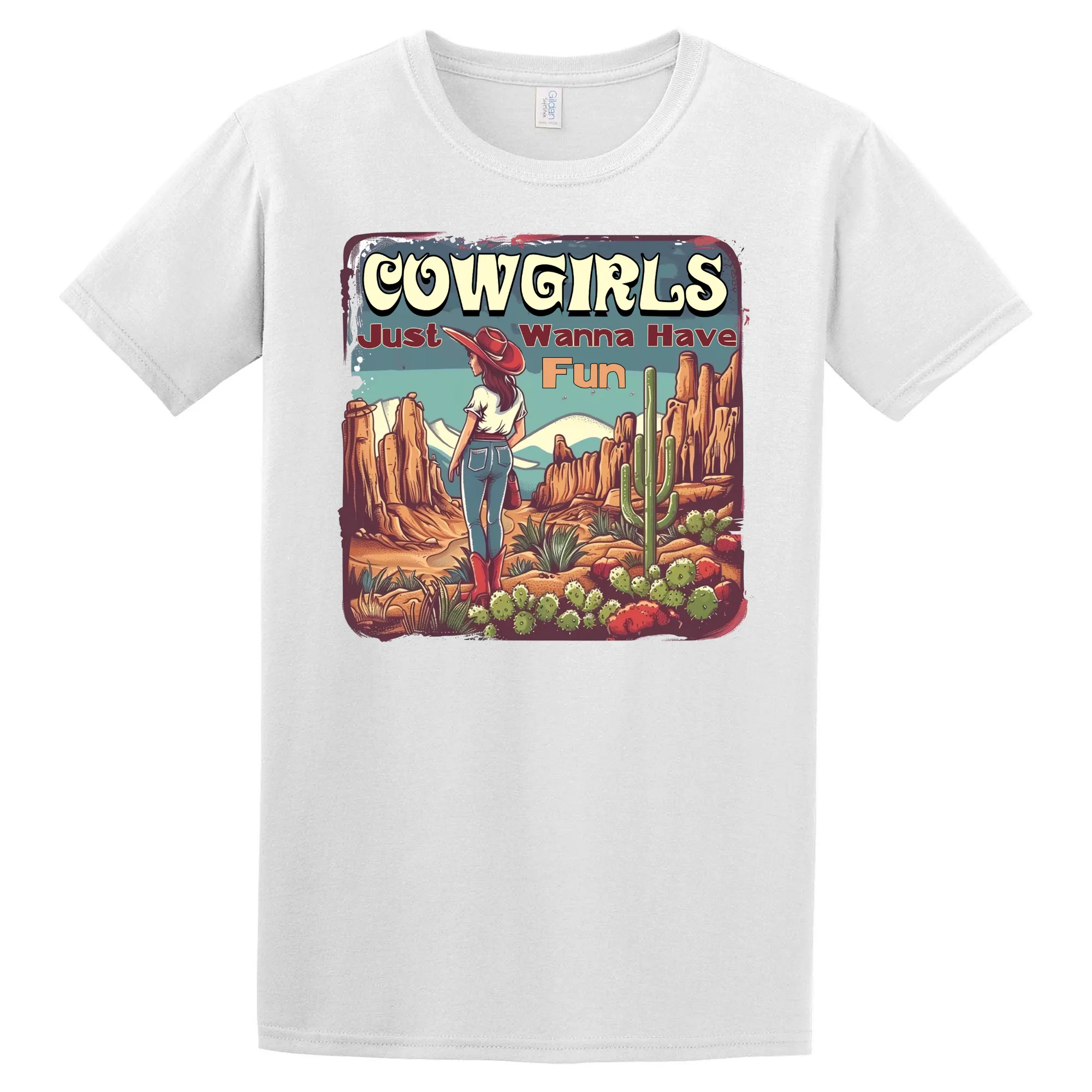Cowgirls Just Wanna Have Fun T-Shirt - Unisex Youth & Adult Sizes