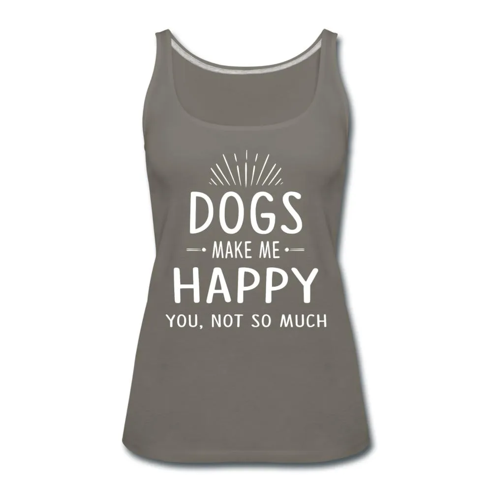 Dogs make me happy Women's Tank Top