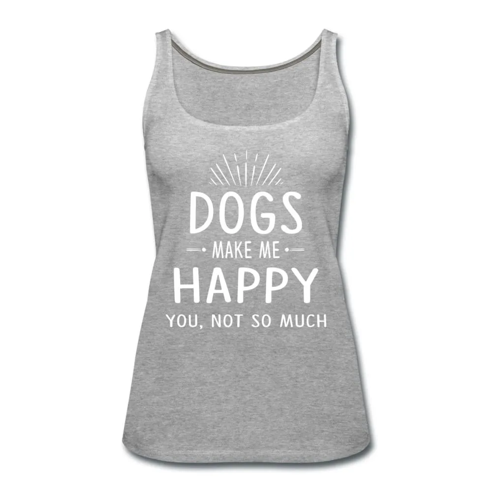 Dogs make me happy Women's Tank Top