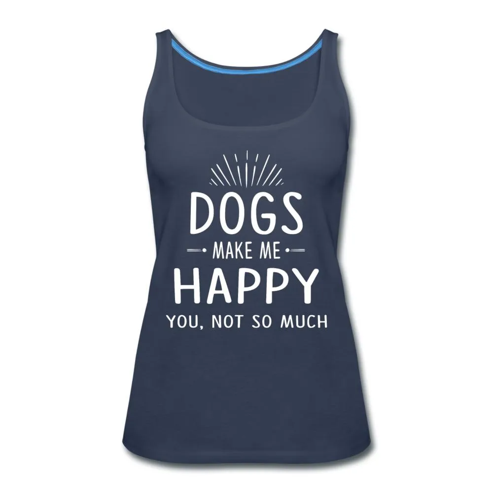 Dogs make me happy Women's Tank Top