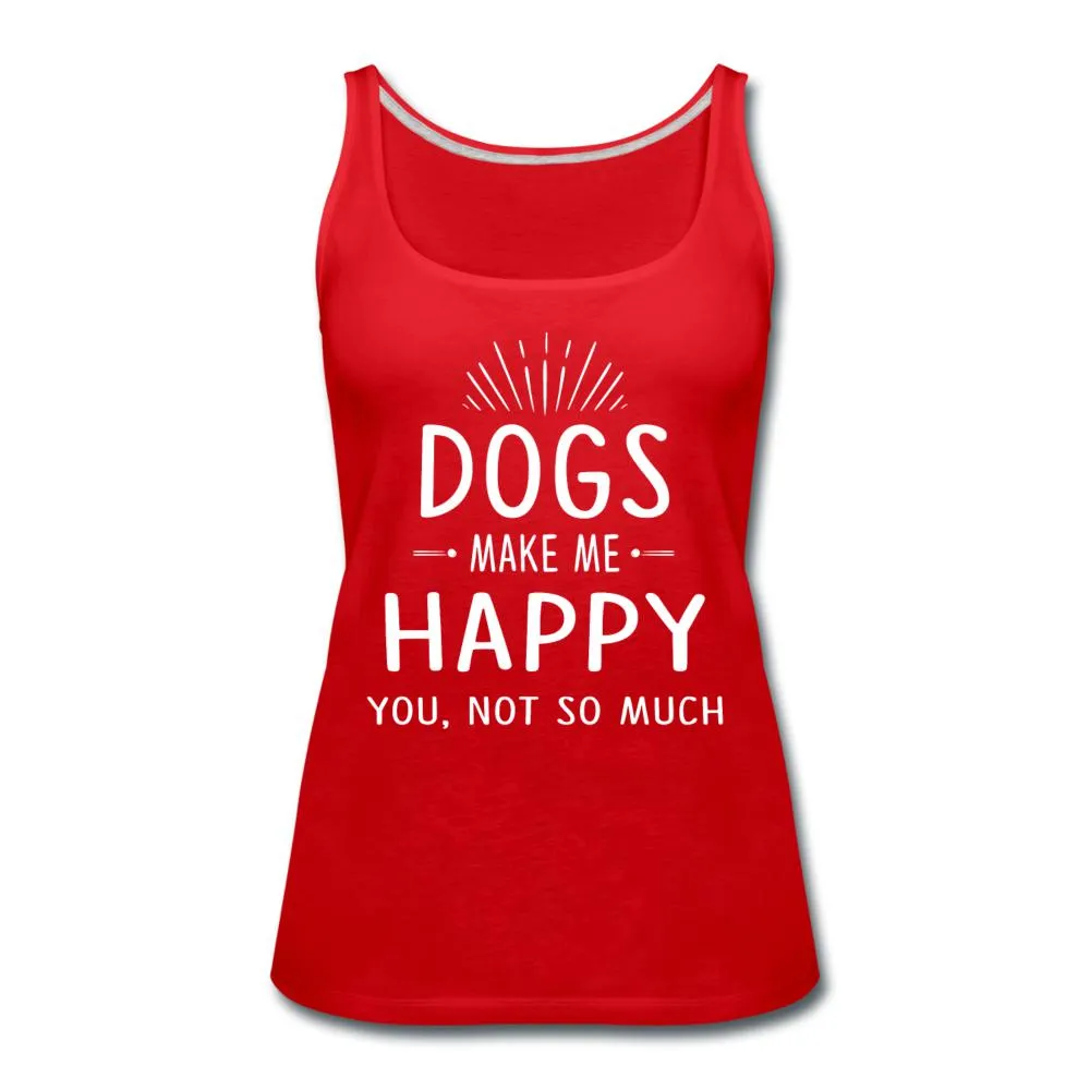 Dogs make me happy Women's Tank Top