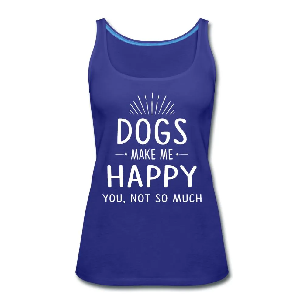 Dogs make me happy Women's Tank Top
