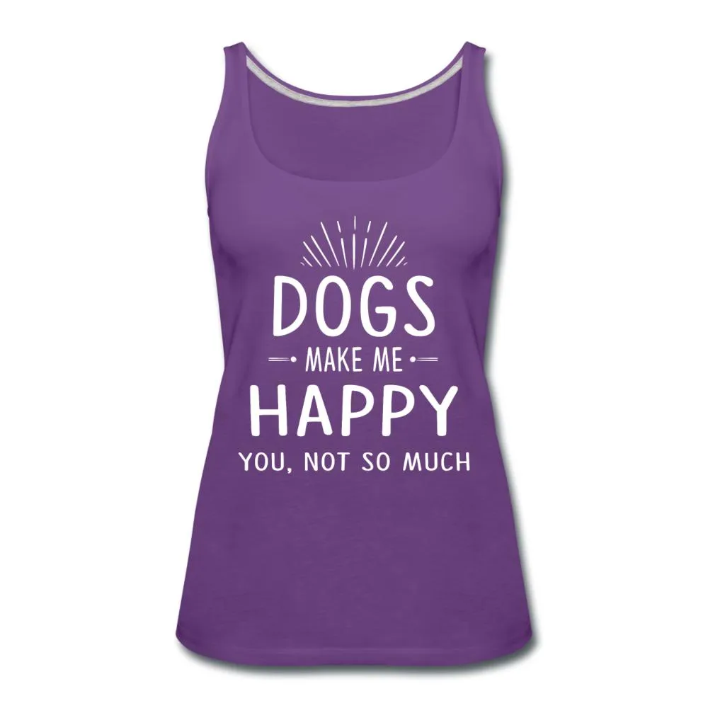Dogs make me happy Women's Tank Top