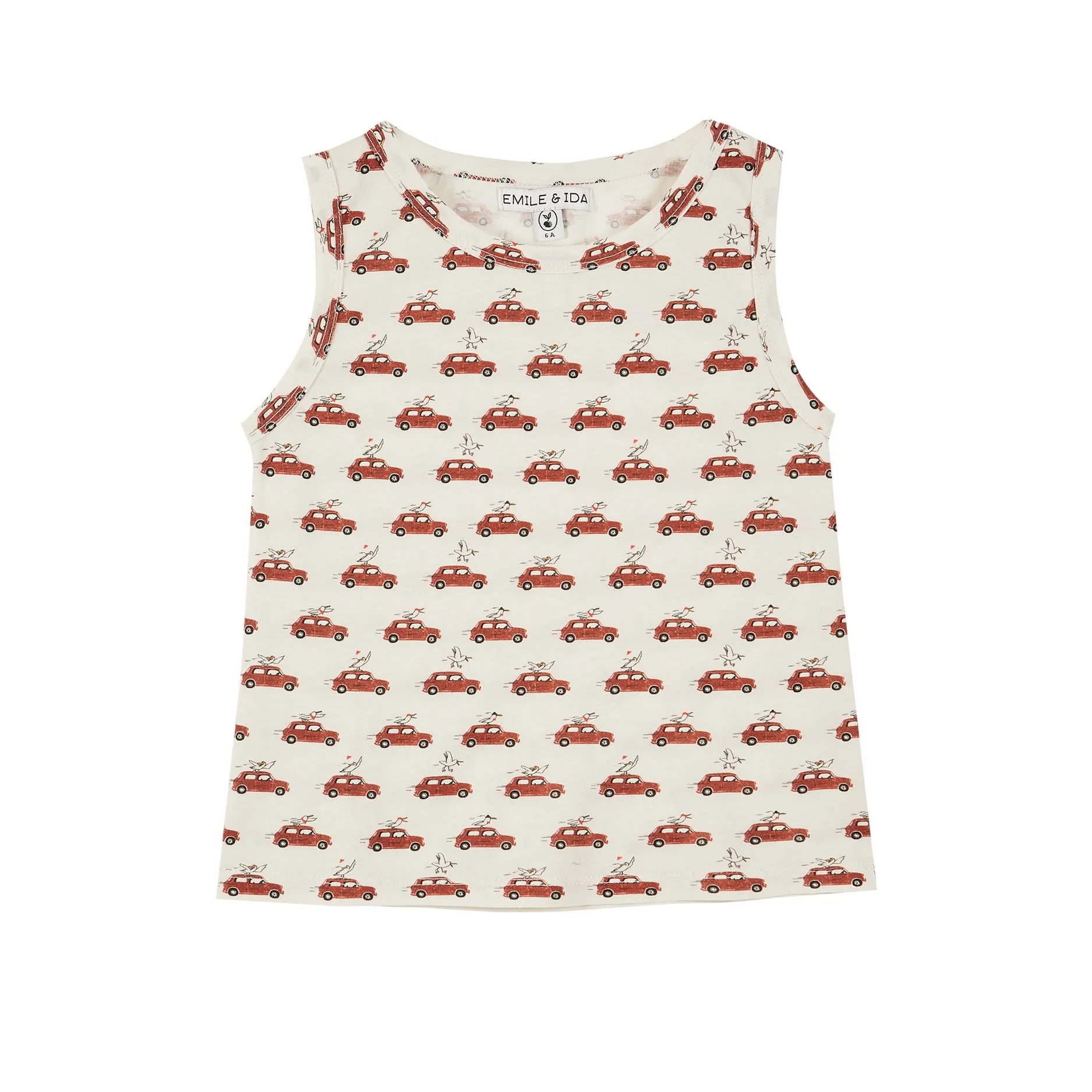 Emile et Ida Tank Top Ecru Mini