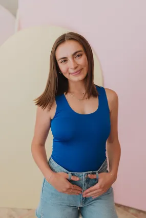 Feeling Bold Electric Blue Scoop Neck Tank