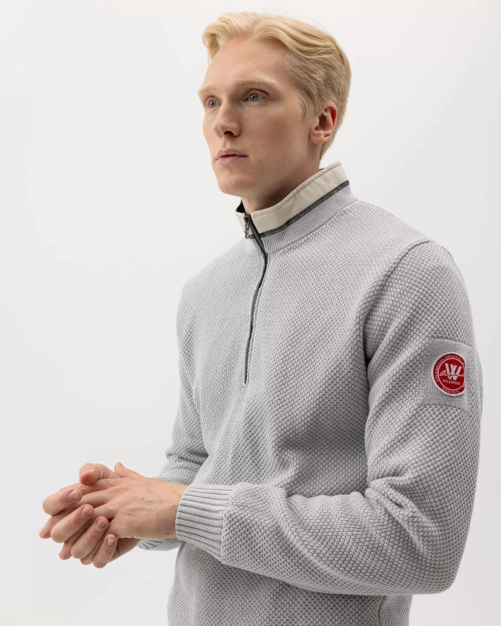Holebrook Men's Classic WP Windproof Sweater Marble Grey