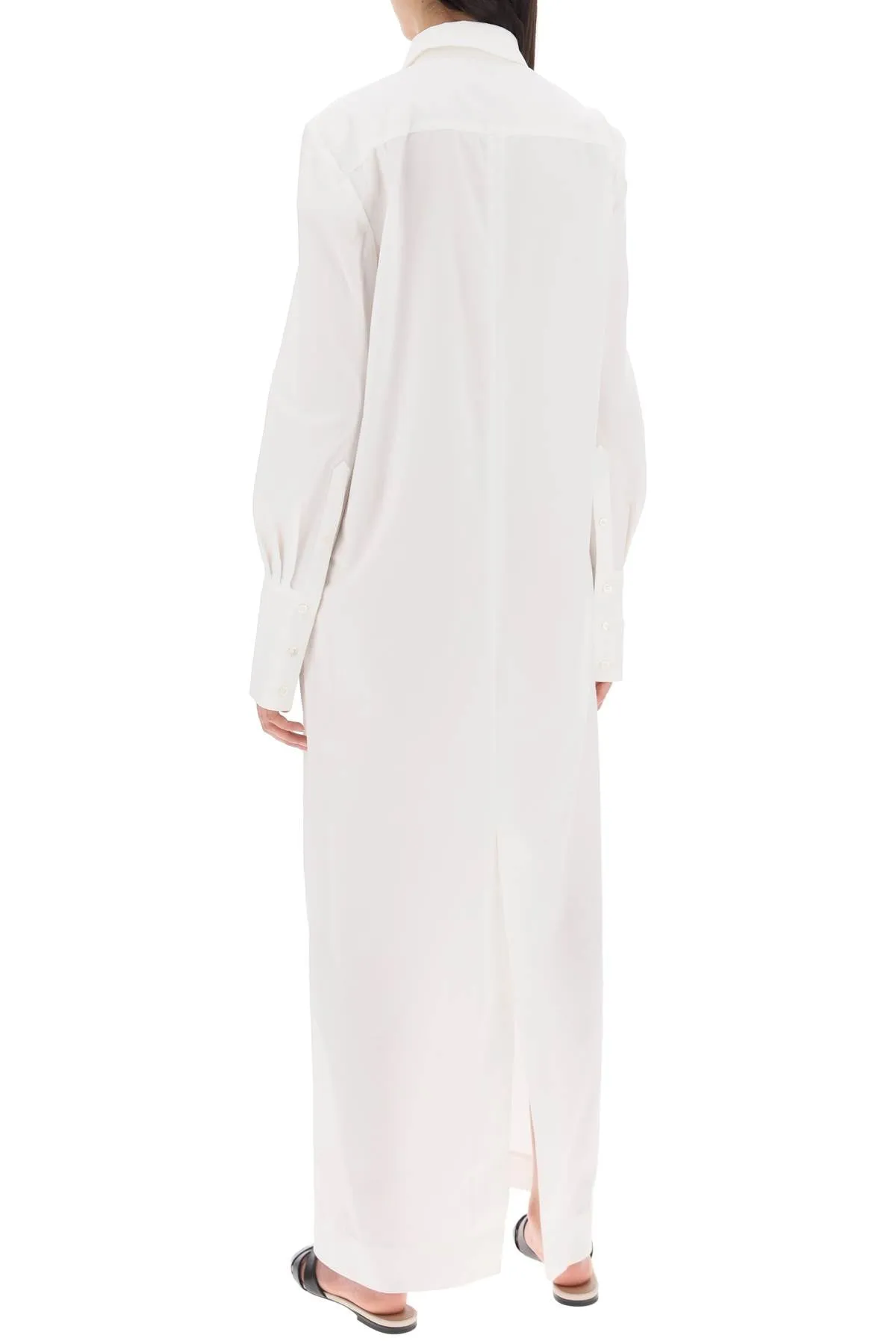 maxi chemisier dress fletcher in INT 635 SS24 WHITEOUT