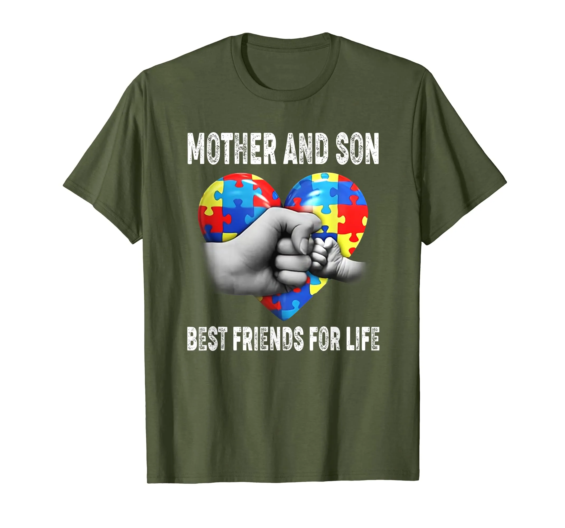 Mother and Son Best Friends For Life Funny Autism Mom Shirt
