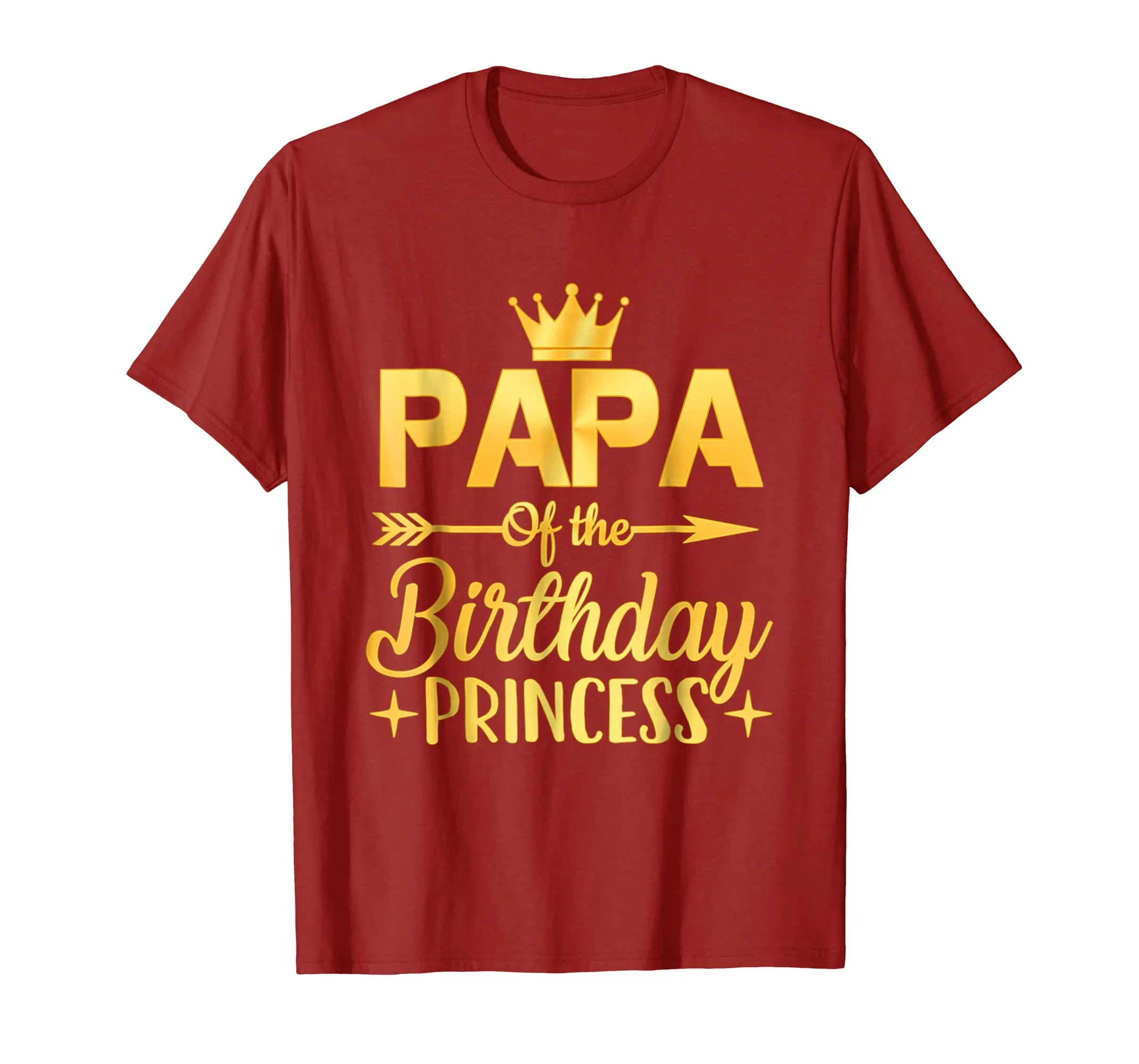 Papa Of The Birthday Princess T-Shirt Father Mother Gifts