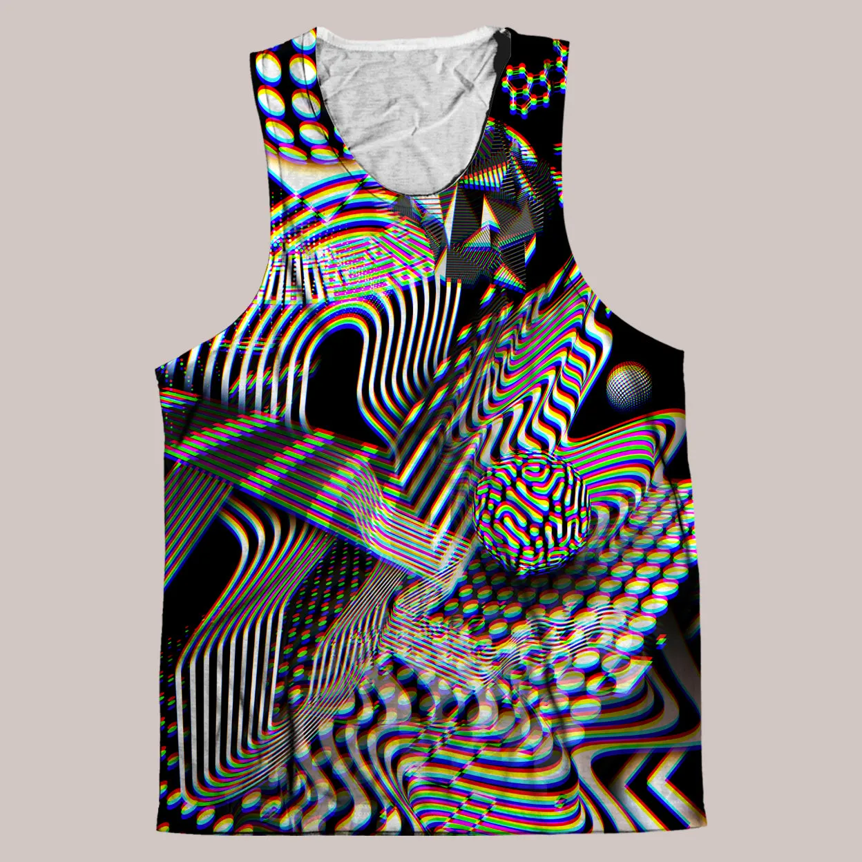 Psychedelic Tank Top (UV/RGB, Eco-Friendly) | DISSOLUTION