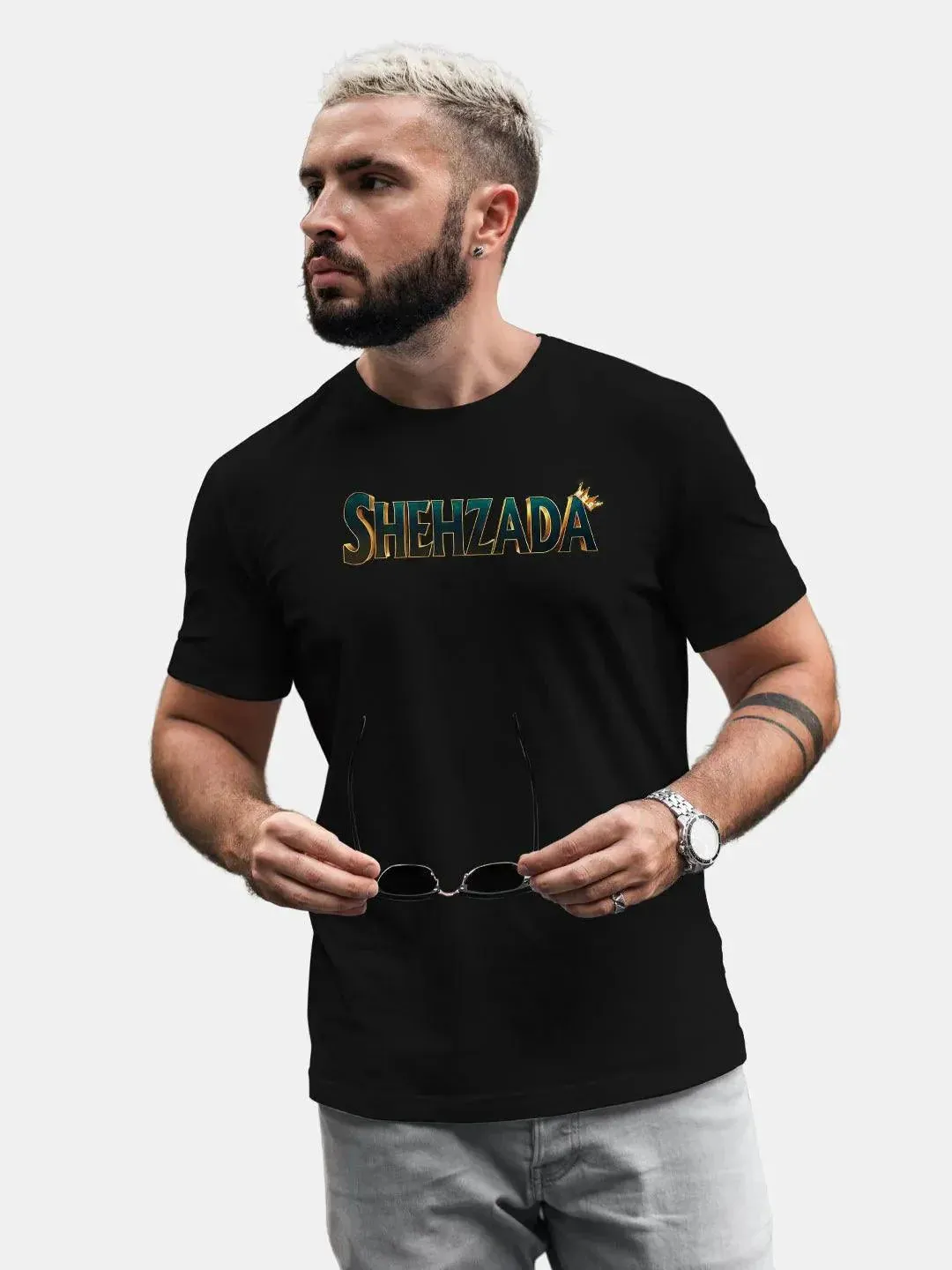 Shehzada Mens T-shirt ( Choose From Drop Down) (No Cod Allowed On This Product)- Prepaid Orders Only