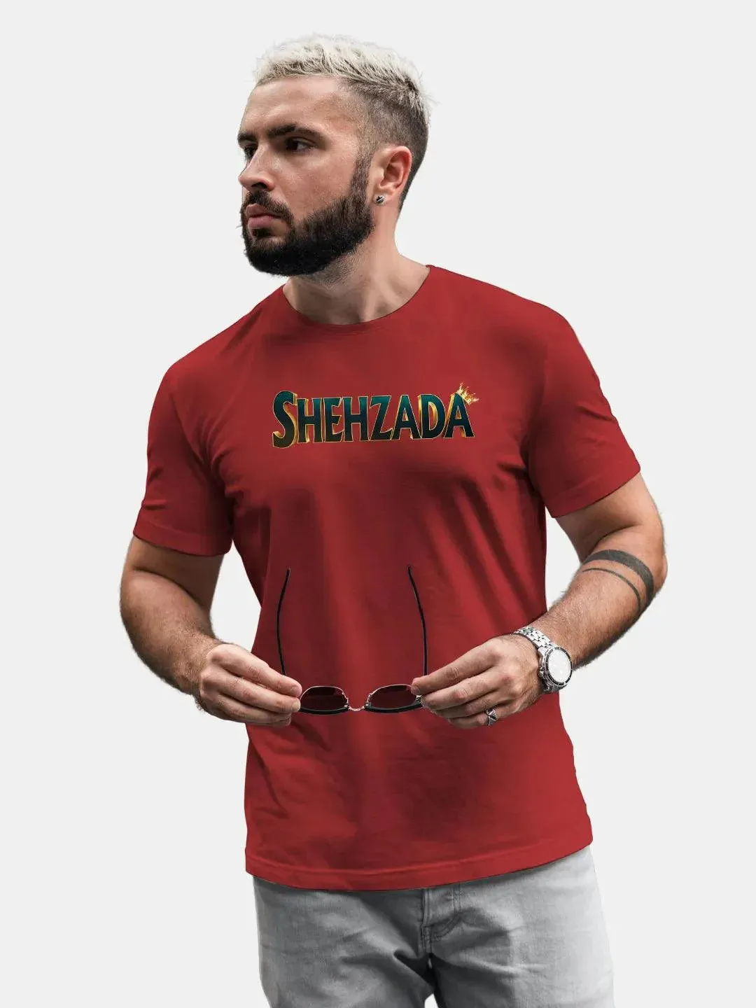 Shehzada Mens T-shirt ( Choose From Drop Down) (No Cod Allowed On This Product)- Prepaid Orders Only