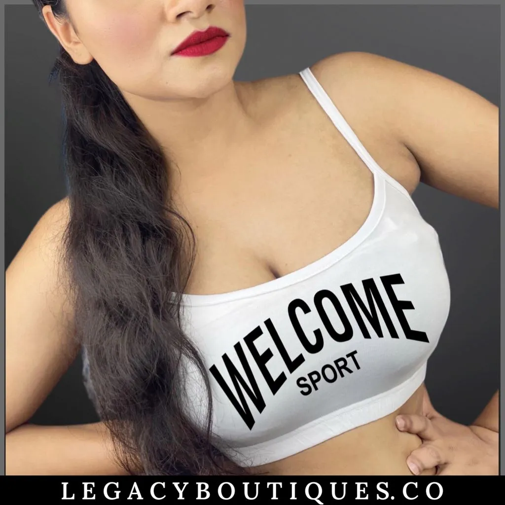 Welcome Sport Printed Comfortable Soft Bra For Women's